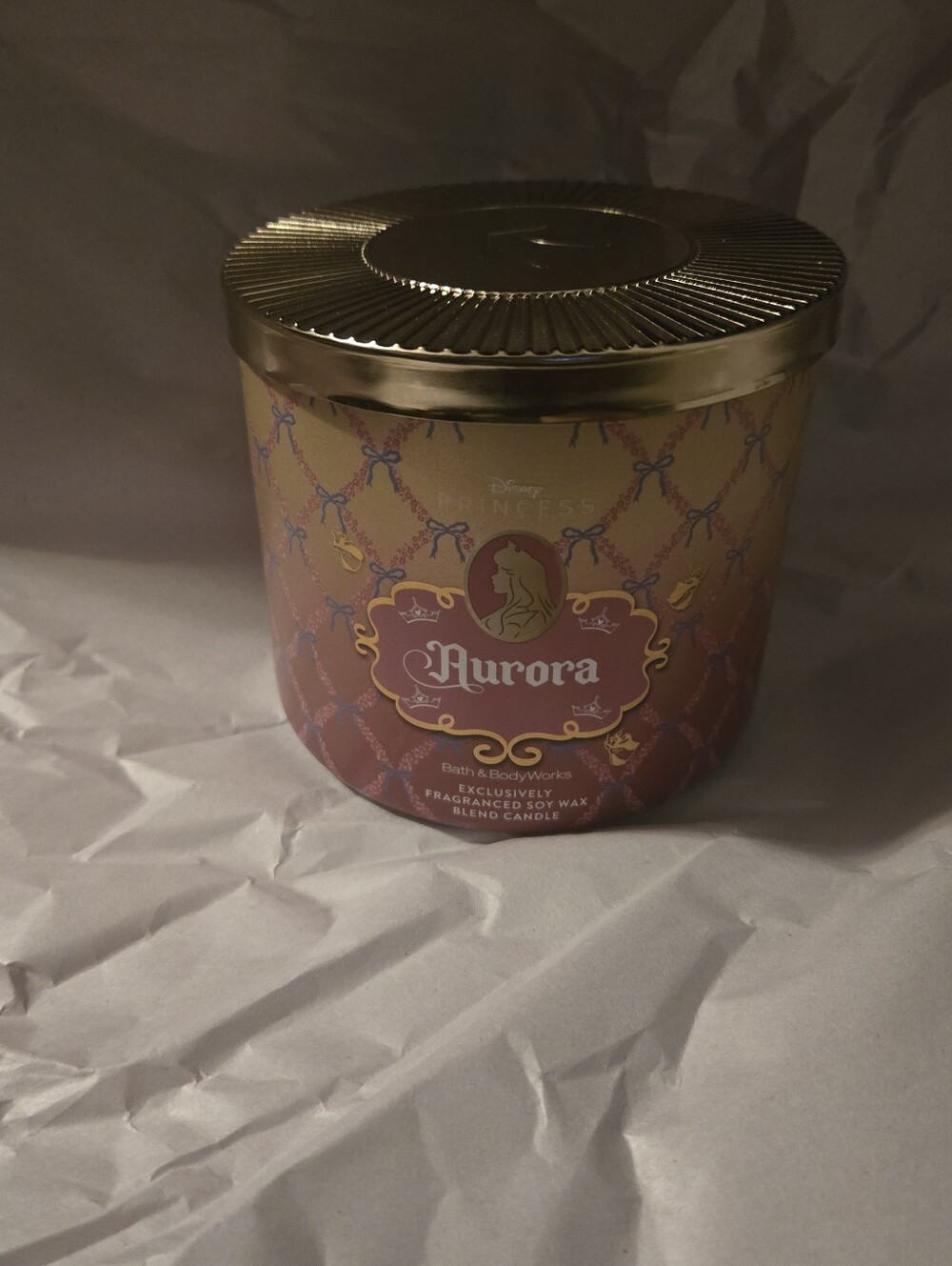 Bath & Body Works Aurora Candle - Pink and Gold Tin